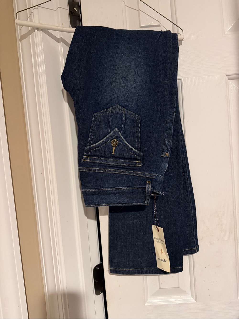 Simply Vera Vera Wang Dark Indigo Straight Leg Jeans
